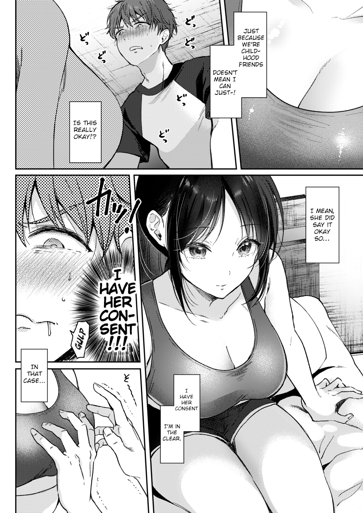 Hentai Manga Comic-I Tried Getting Laid With My Oblivious Childhood Friend Just Out of Curiosity-Read-11